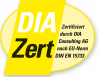 Zertifiziert durch DIA Consulting AG nach EU-Norm DIN EN 15733